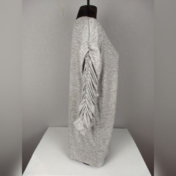 Zara Ruched Sleeves Tunic/Sweater Dress S - Picture 3 of 10